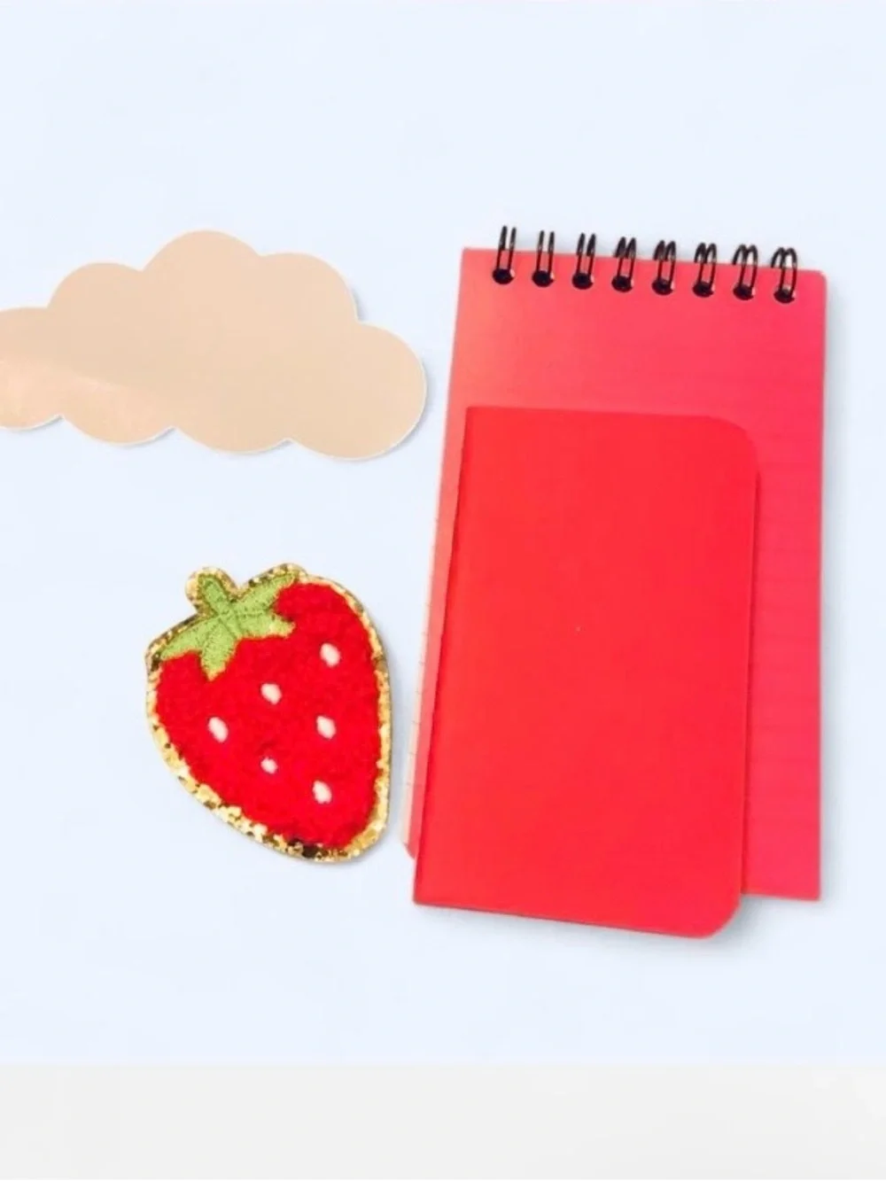 NEW📚 Handcrafted Pencil Case & Stationery Set Red OS